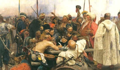 Илья репин, запорожцы пишут письмо турецкому султану, картина, 2202x1300